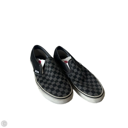 Shoes Sneakers By Vans In Black & Grey, Size: 11