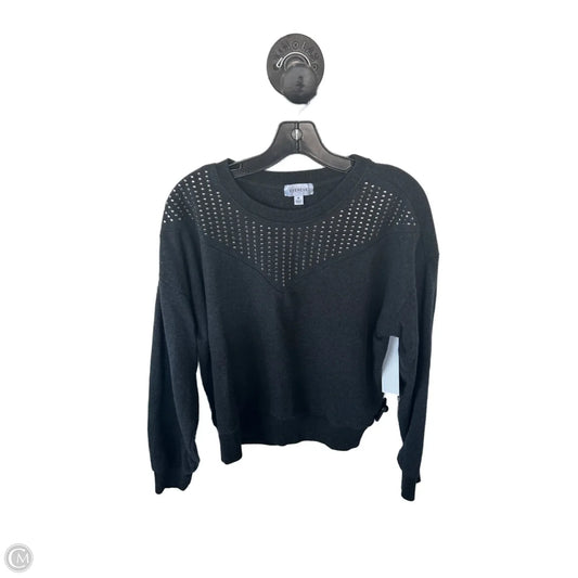 Sweatshirt Crewneck By Evereve In Grey & Silver, Size: M