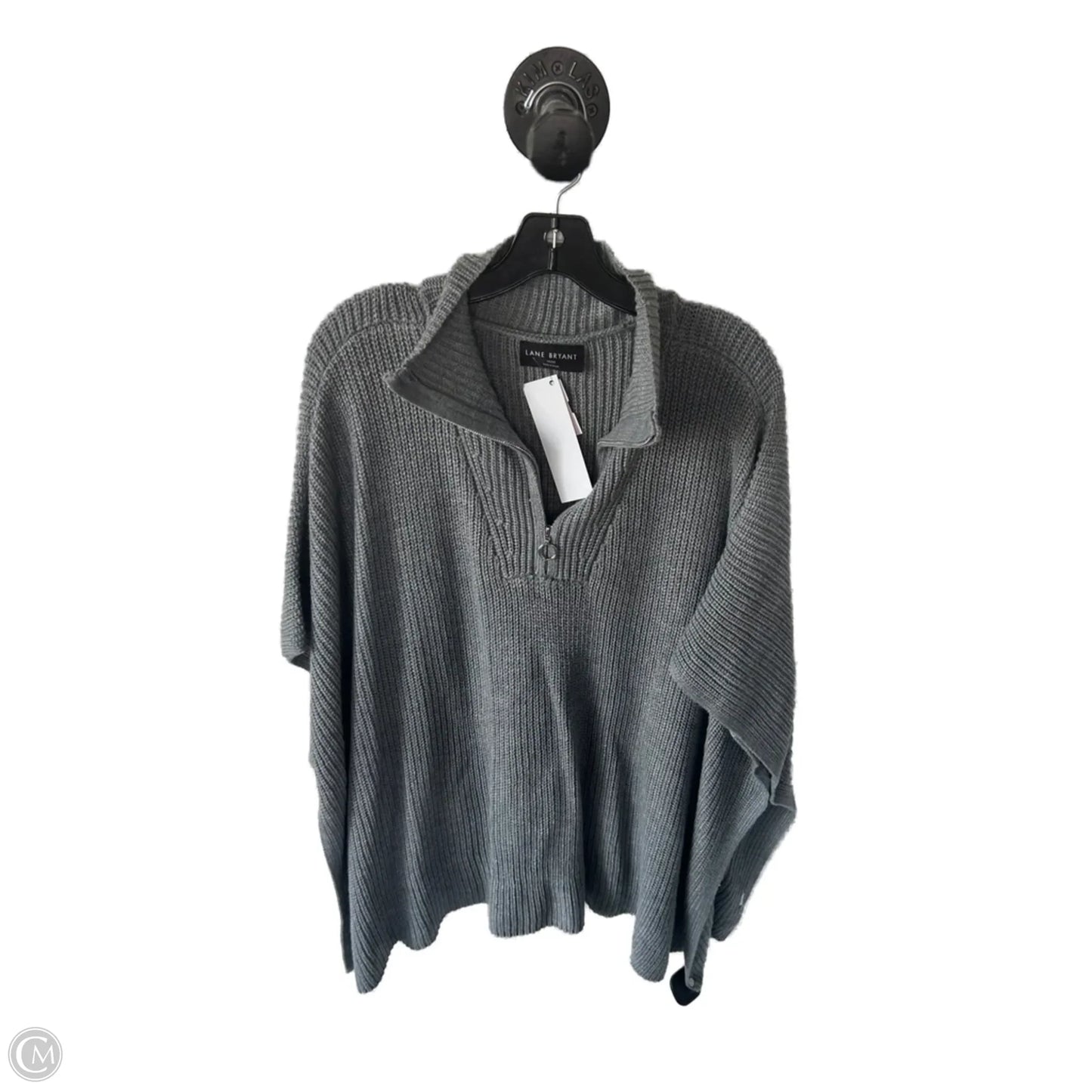 Poncho By Lane Bryant In Grey, Size: Xl