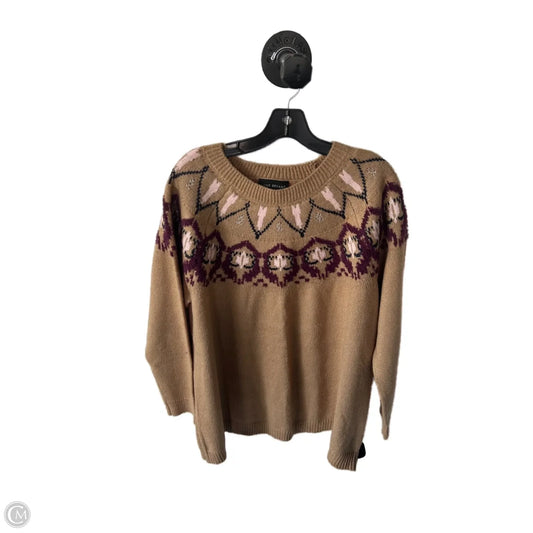 Sweater By Lane Bryant In Tan, Size: 1x