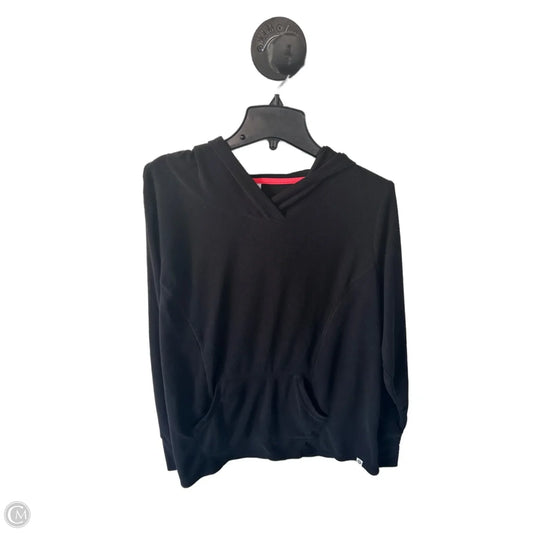 Athletic Top Long Sleeve Hoodie By Livi Active In Black, Size: 1x