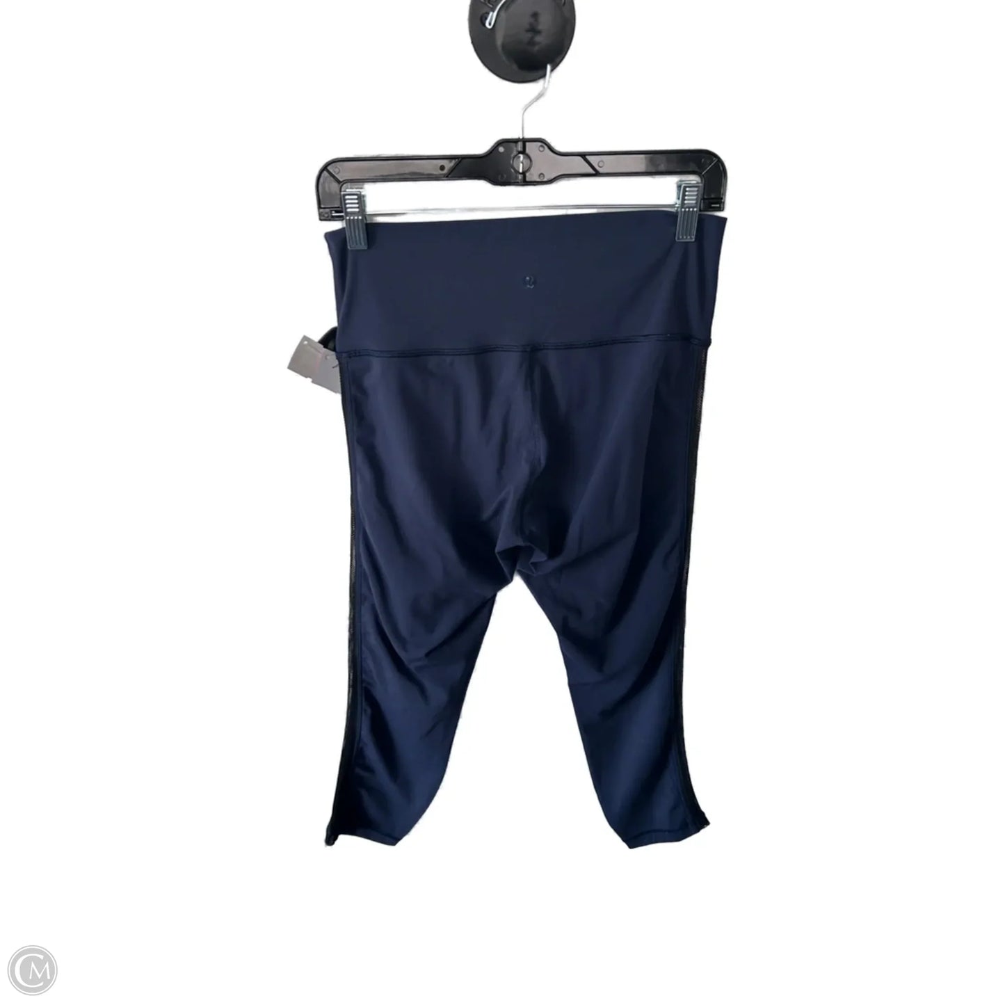 Athletic Leggings By Lululemon In Black & Blue, Size: 10