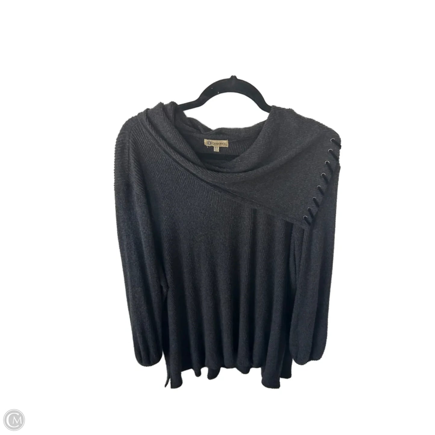 Top Long Sleeve By Democracy In Grey, Size: 2x