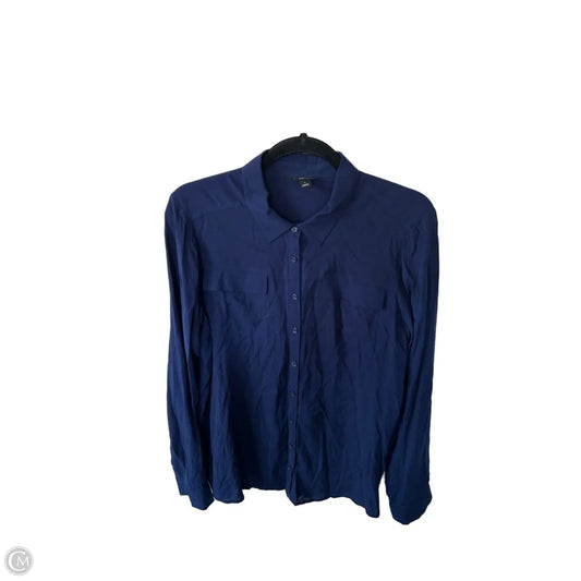 Top Long Sleeve Basic By Ana In Blue, Size: L