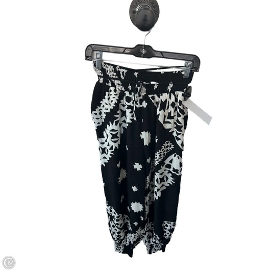 Pants Joggers By Anthropologie In Black & White, Size: 0