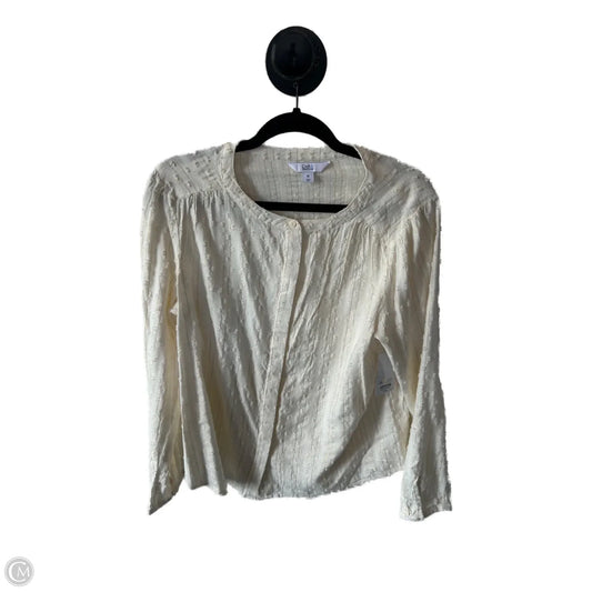 Top Long Sleeve By Croft And Barrow In Tan, Size: M