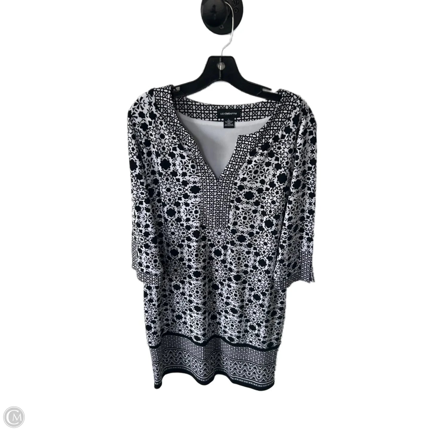 Dress Work By Liz Claiborne In Black & White, Size: L