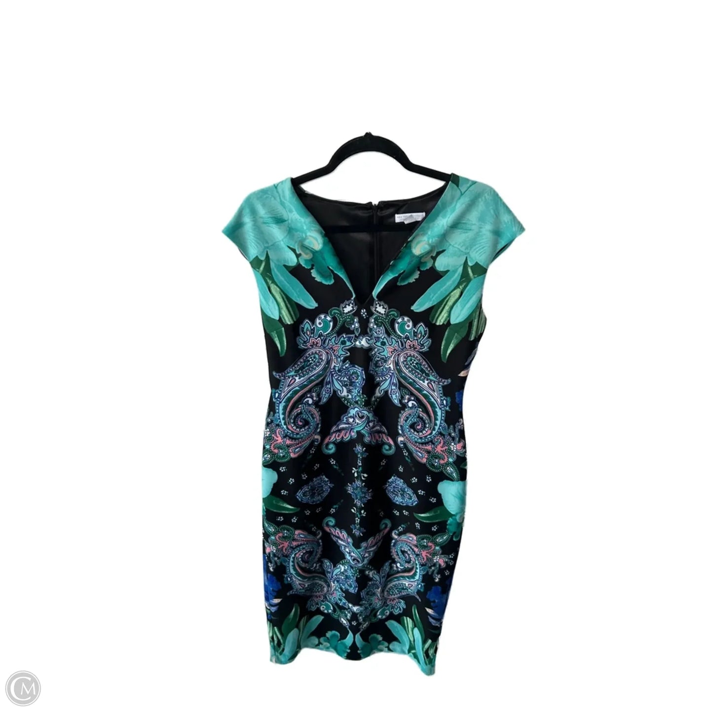 Dress Party Short By New York And Co In Black & Blue, Size: M