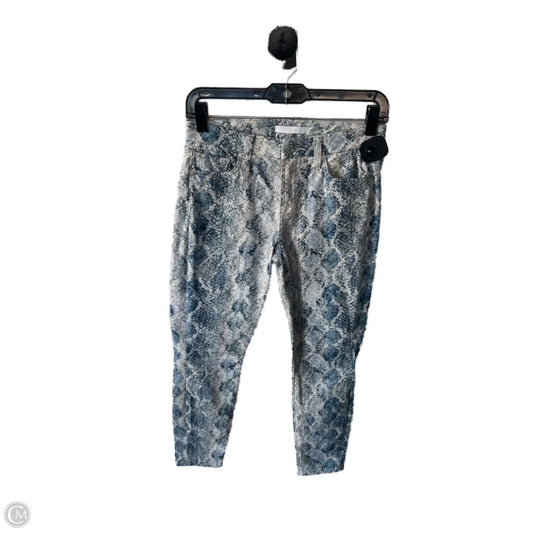 Jeans Skinny By 7 For All Mankind In Blue & Tan, Size: 2