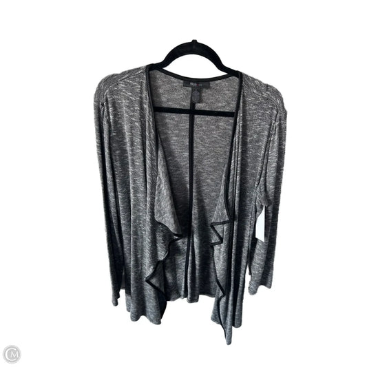 Cardigan By Style And Company In Black & Grey, Size: L