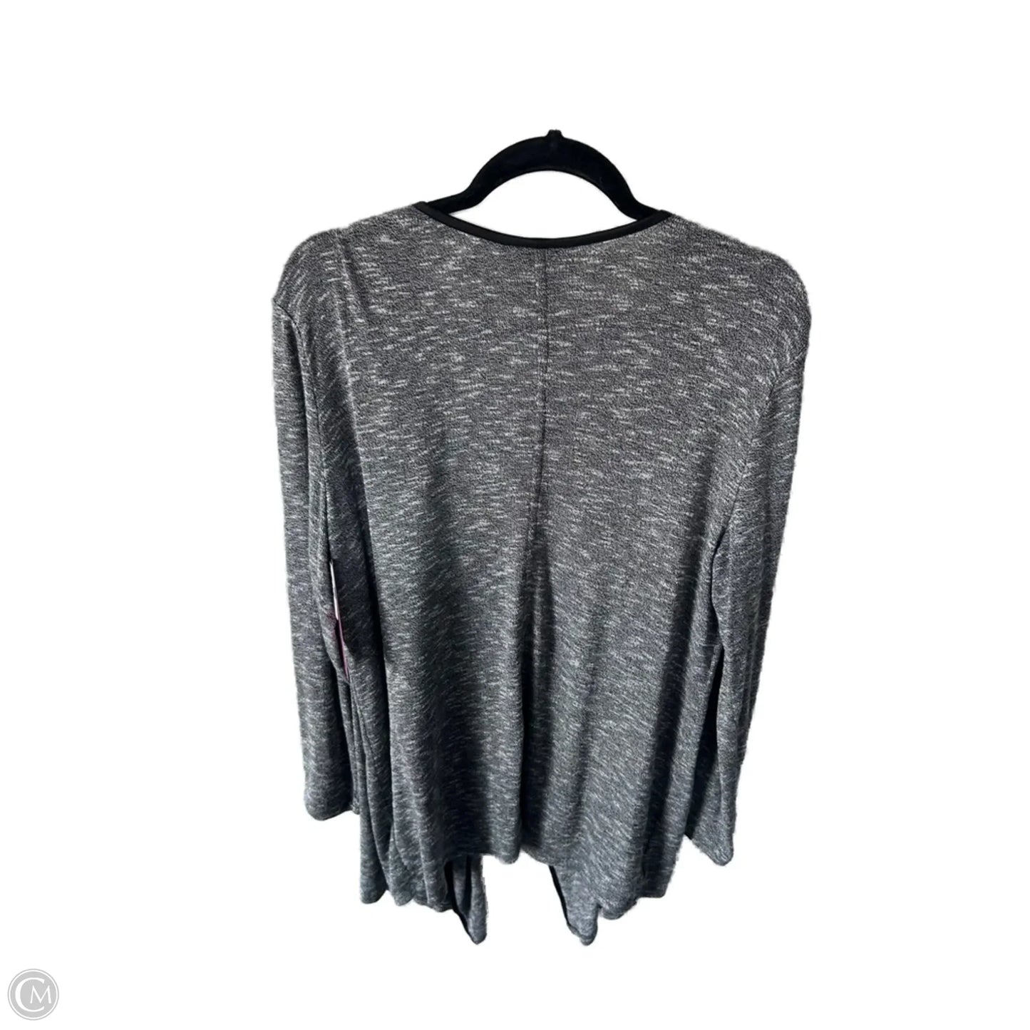 Cardigan By Style And Company In Black & Grey, Size: L