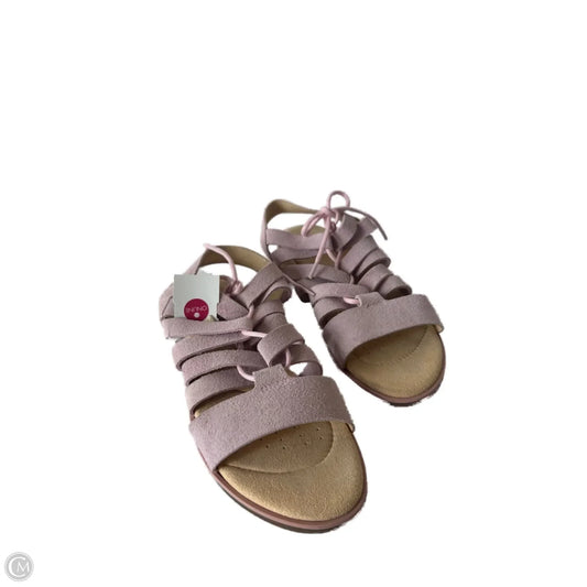 Sandals Flats By Clarks In Pink, Size: 7.5