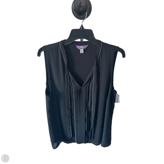 Top Sleeveless By Clothes Mentor In Black & Silver, Size: 1x