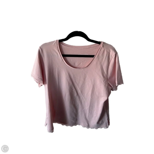 Top Short Sleeve By Soft Surroundings In Pink, Size: Lp