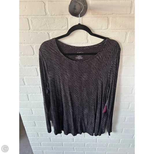 Top Long Sleeve By Apt 9 In Black, Size: 1x