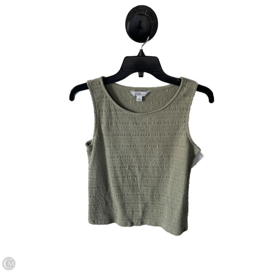 Top Sleeveless By Croft And Barrow In Green, Size: S