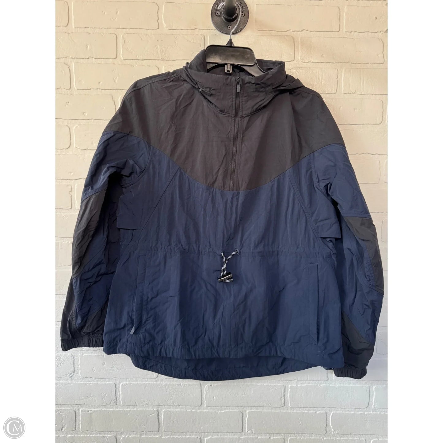 Jacket Windbreaker By Lululemon In Black & Blue, Size: S