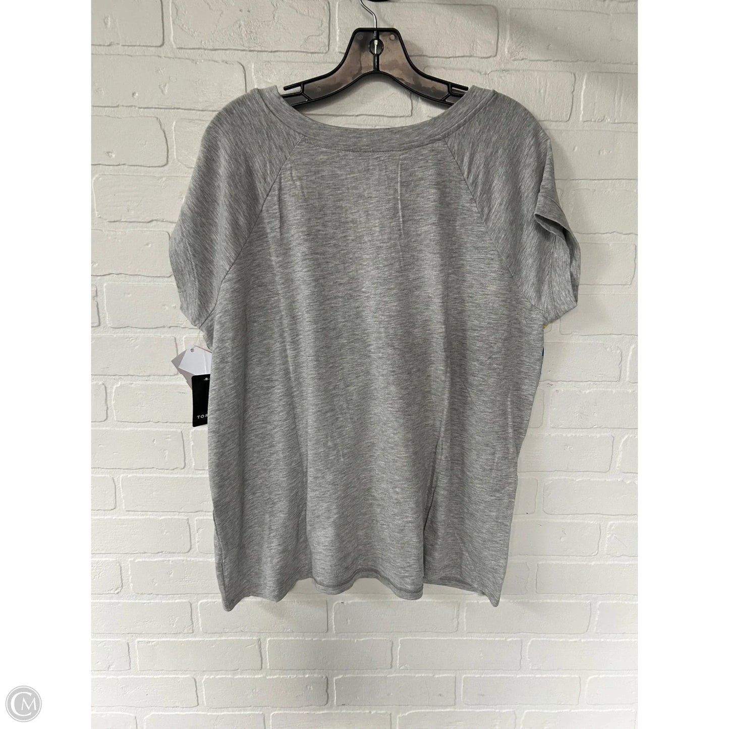 Top Short Sleeve Basic By Torrid In Grey & Pink, Size: 1x