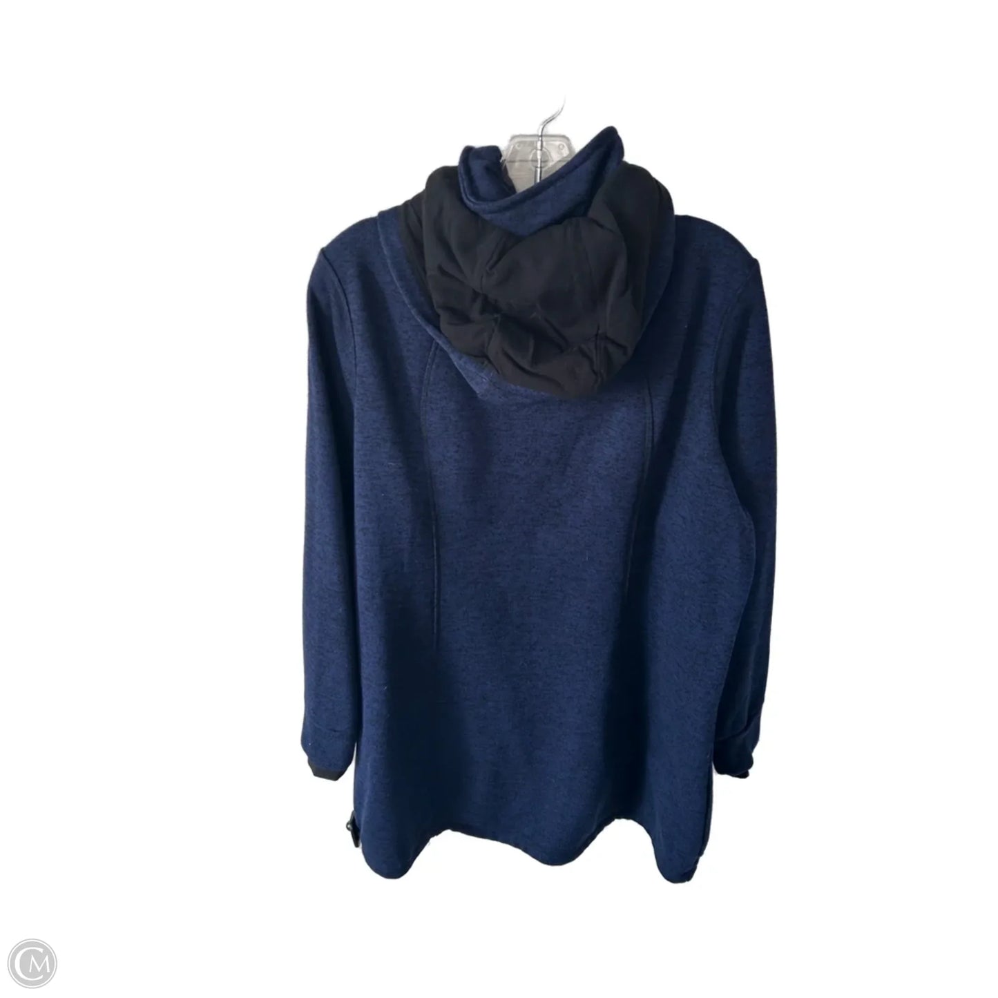 Jacket Fleece By Calvin Klein Performance In Blue, Size: 1x