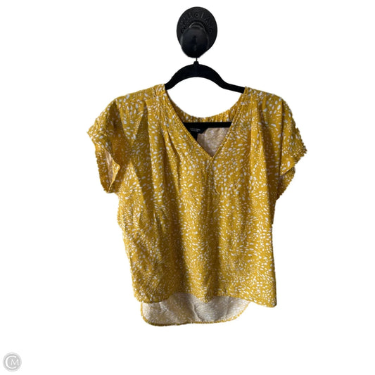 Top Short Sleeve By Simply Vera In Yellow, Size: L
