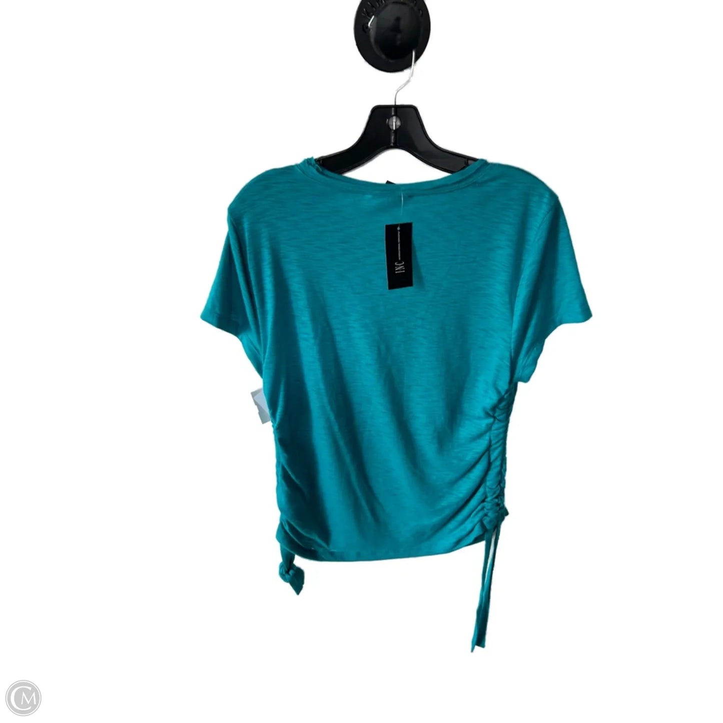 Top Short Sleeve By Inc In Blue, Size: L