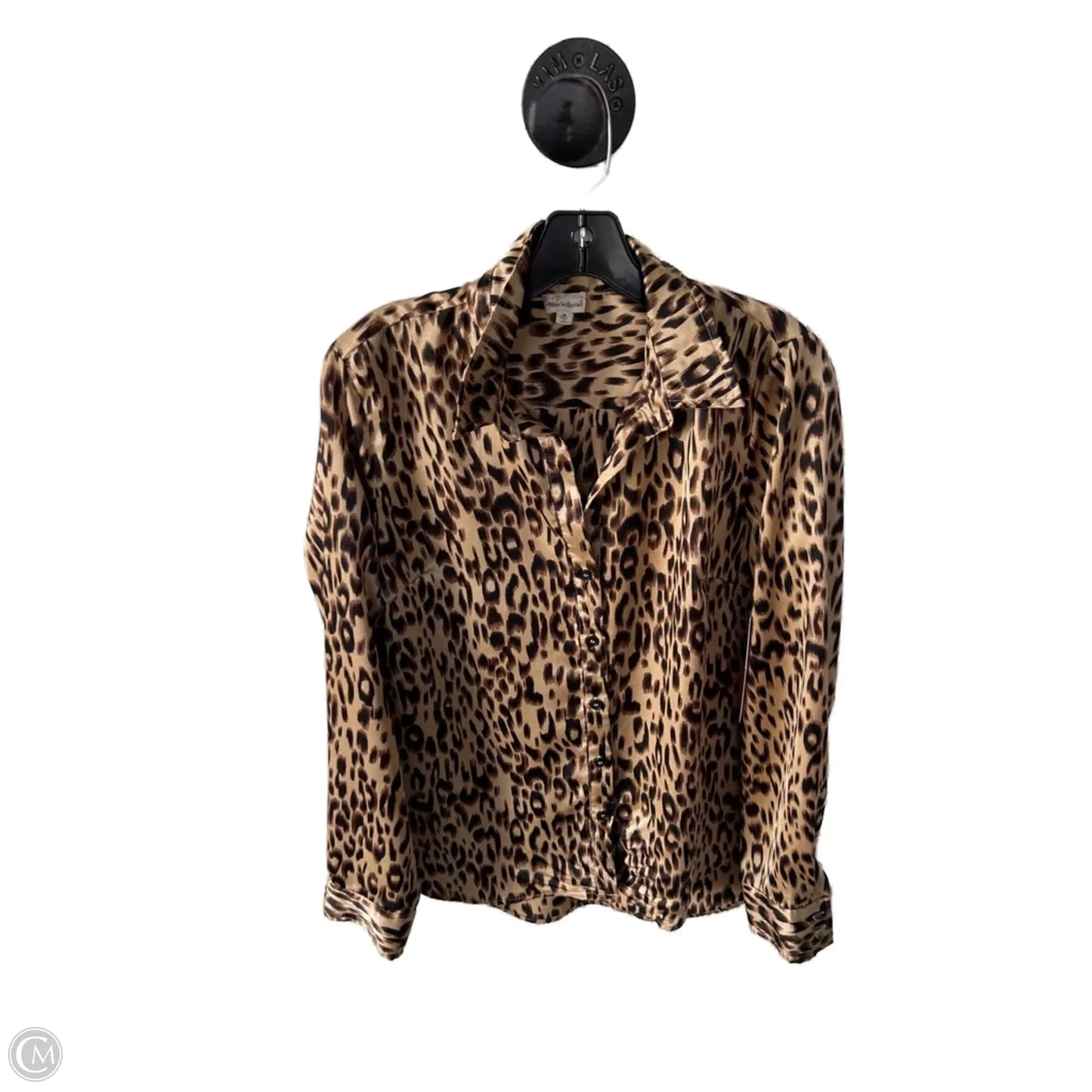 Top Long Sleeve By Hem & Thread In Animal Print, Size: M