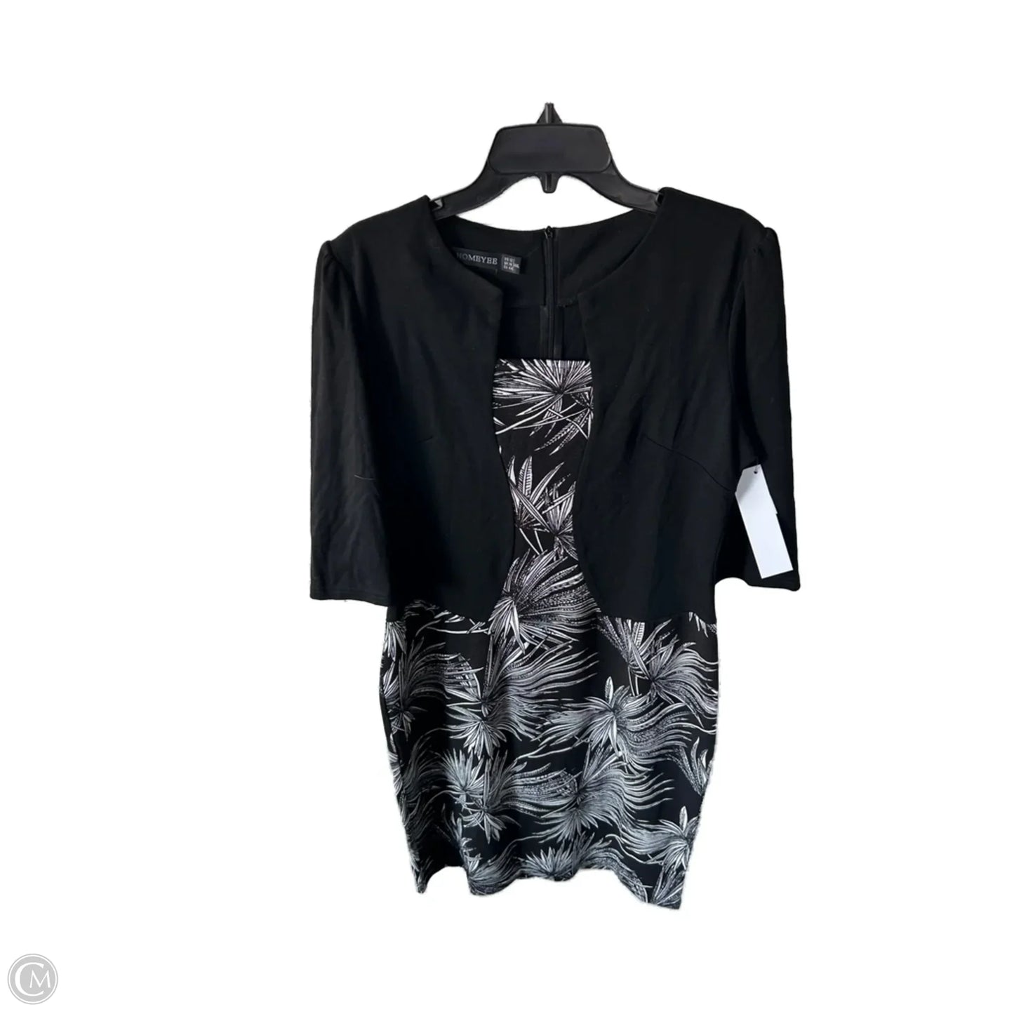 Dress Work By Clothes Mentor In Black & White, Size: L