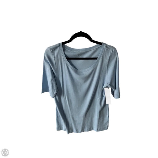 Top Short Sleeve Basic By Caslon In Blue, Size: Xl
