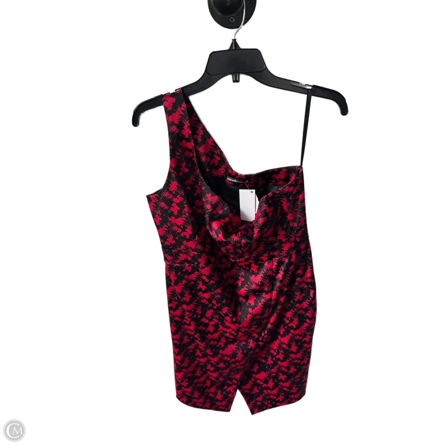 Dress Party Short By Kensie In Black & Red, Size: M