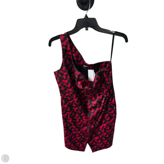 Dress Party Short By Kensie In Black & Red, Size: M
