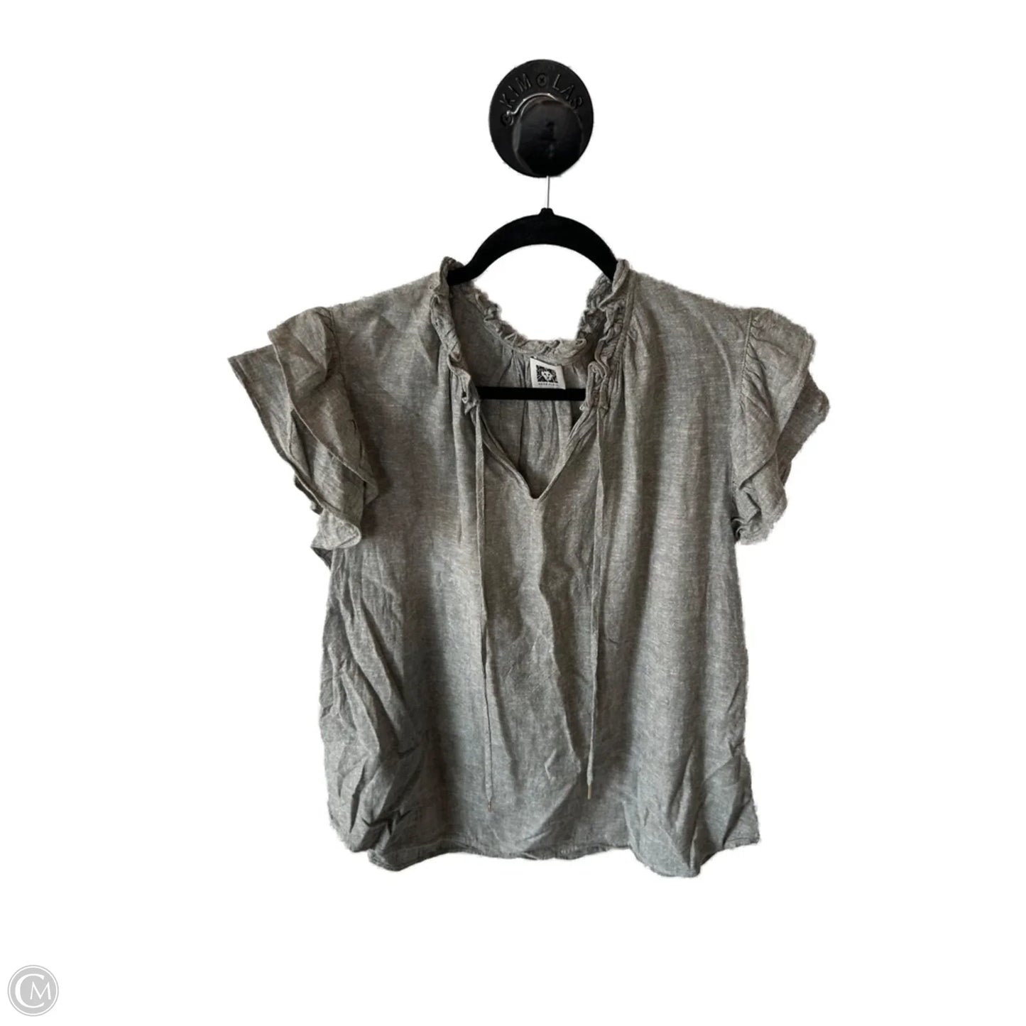 Top Short Sleeve By Anne Klein In Green, Size: Xl