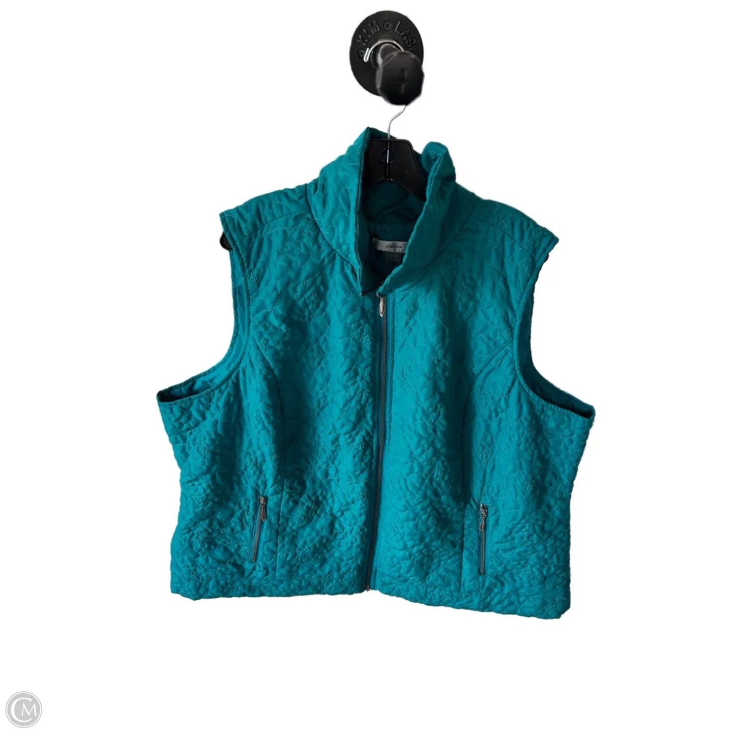 Vest Puffer & Quilted By Cj Banks In Blue, Size: 3x