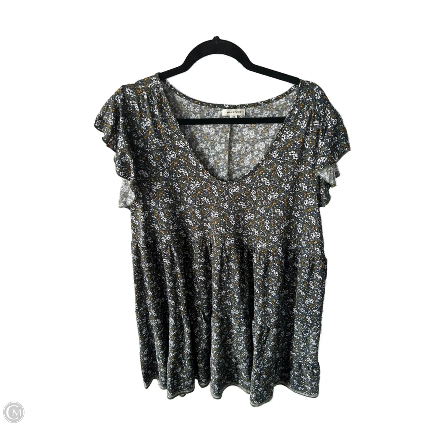 Dress Casual Short By Max Studio In Green, Size: 2x