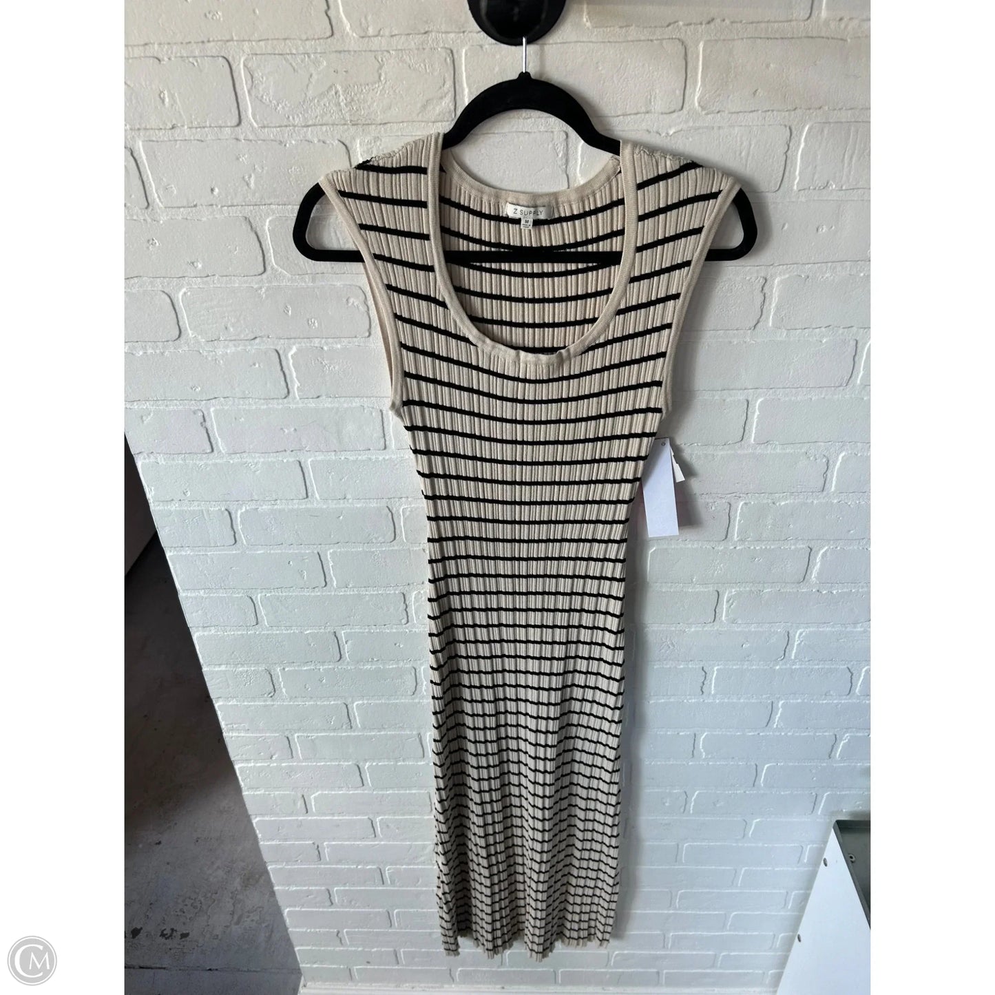 Dress Casual Maxi By Z Supply In Black & Tan, Size: M