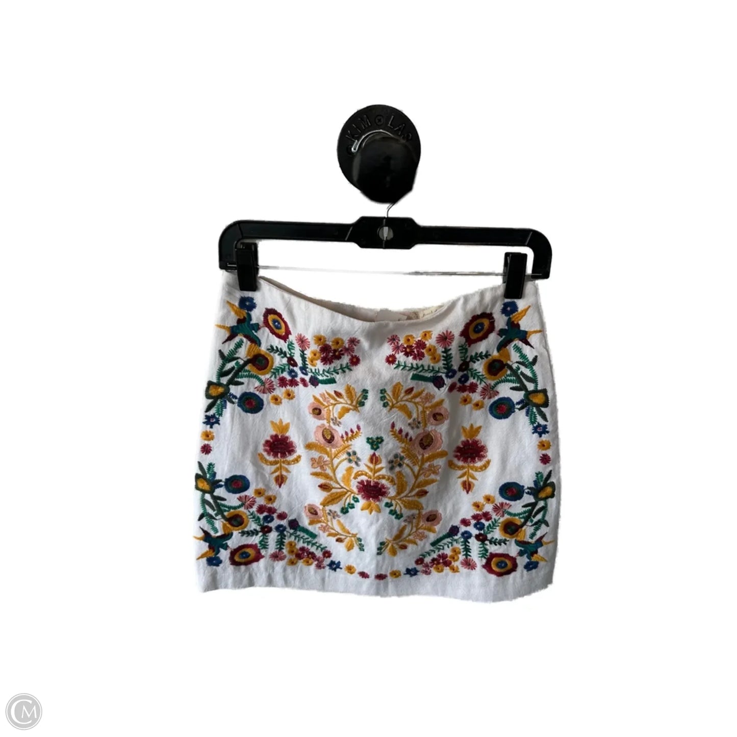 Skirt Mini & Short By Altard State In White & Yellow, Size: 4