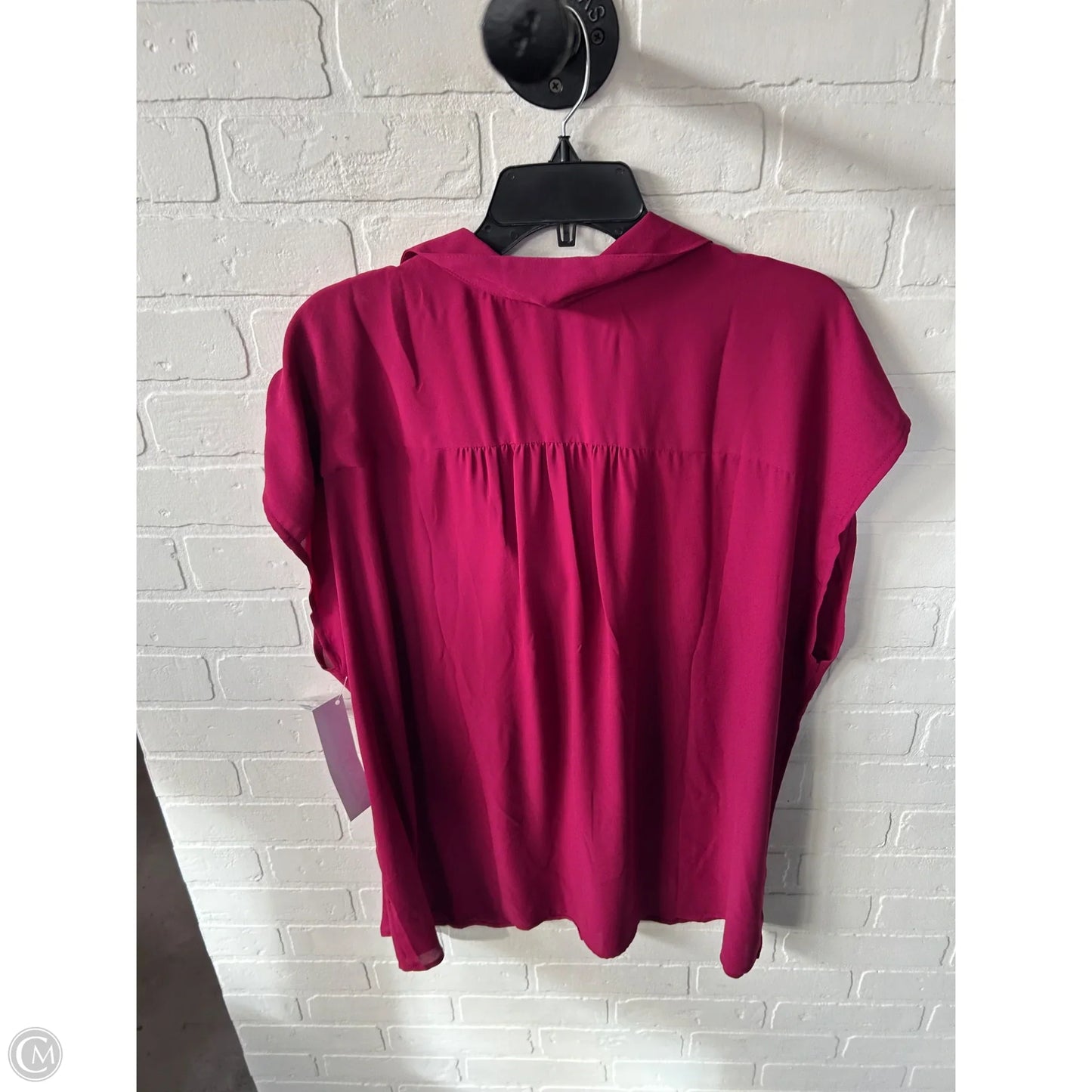 Top Short Sleeve By Roz And Ali In Red, Size: 3x