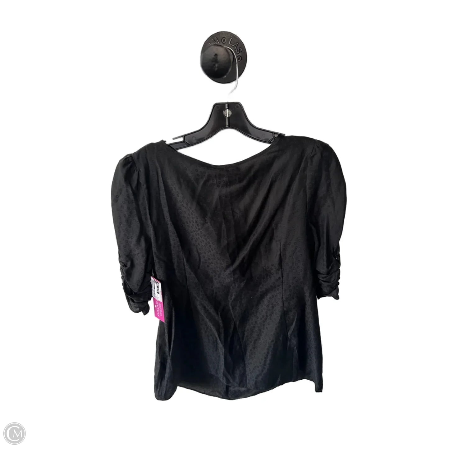 Top Short Sleeve By Juicy Couture In Black, Size: L