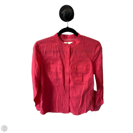 Top Long Sleeve By Boden In Pink, Size: S