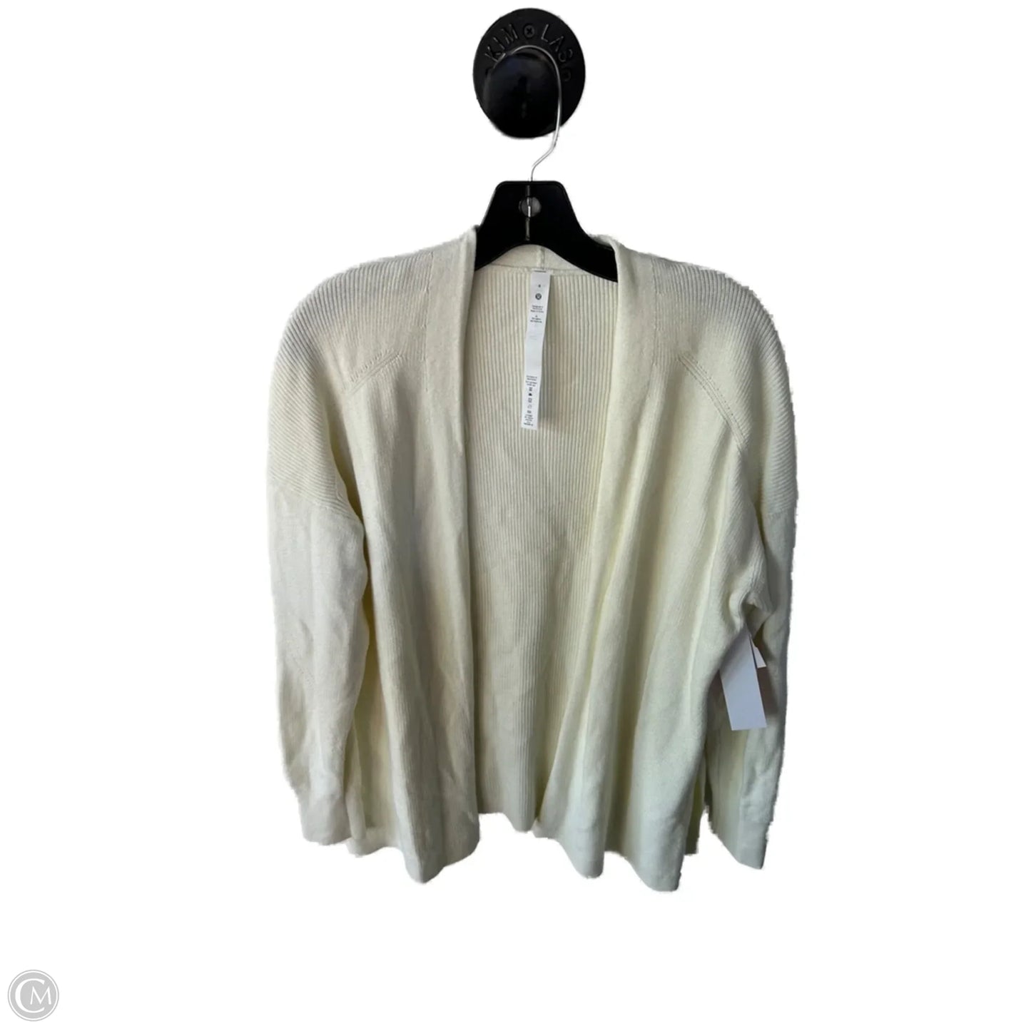 Sweater Cardigan By Lululemon In Yellow, Size: S