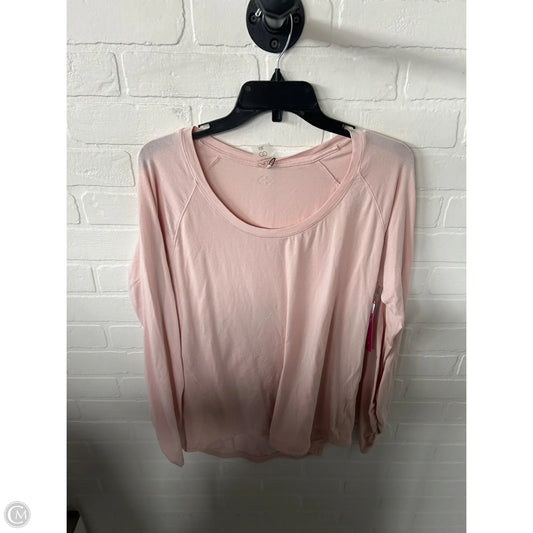 Athletic Top Long Sleeve Crewneck By Calia In Pink, Size: Xxl