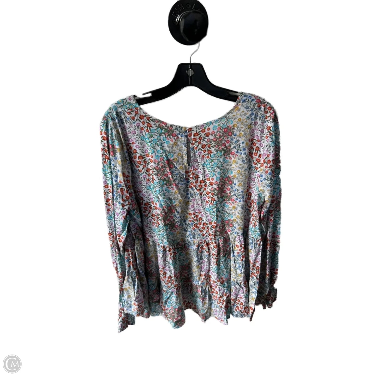 Top Long Sleeve By Jane And Delancey In Blue & Pink, Size: Xl