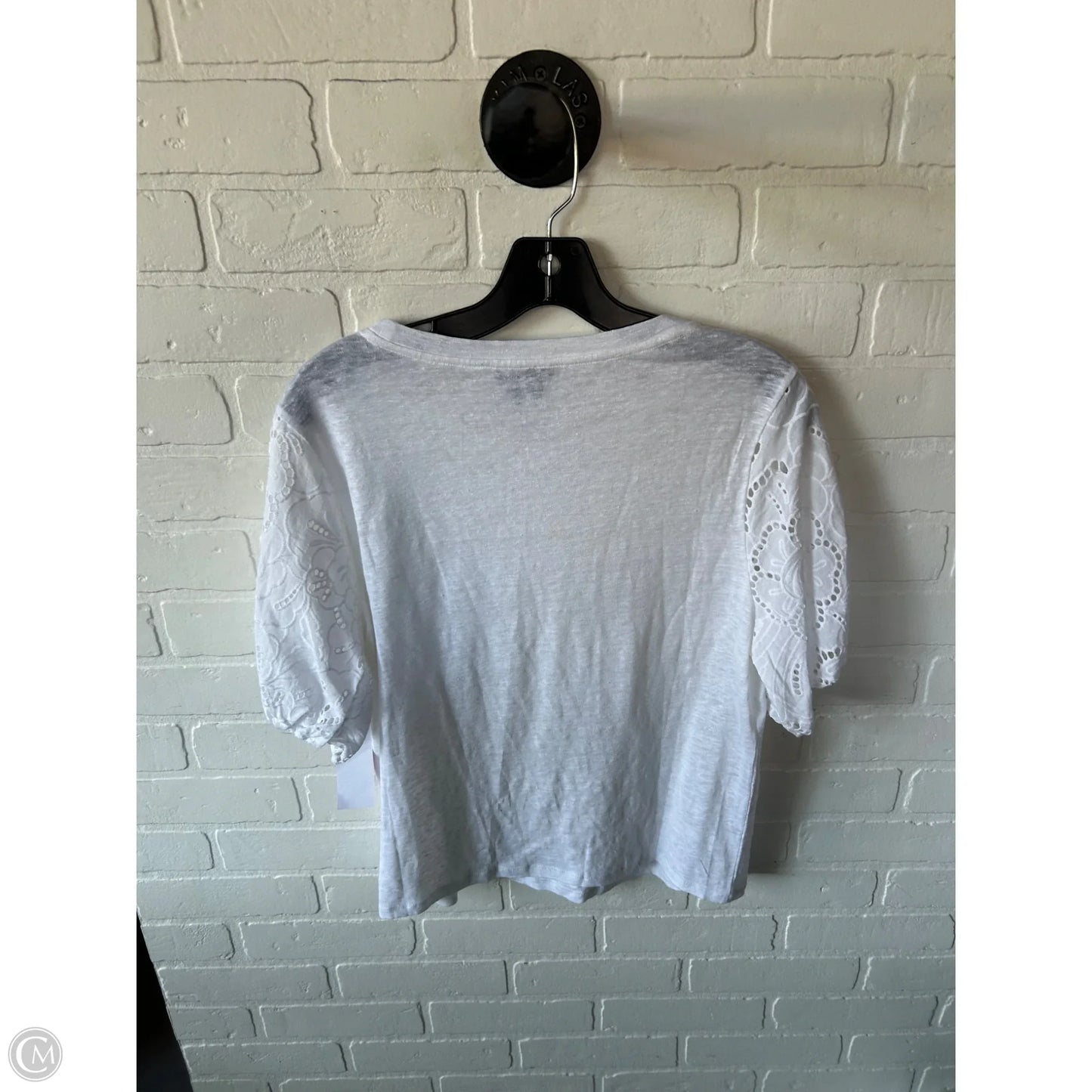Top Short Sleeve By Paige In White, Size: Xs