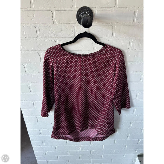 Top 3/4 Sleeve By Cmb In Red, Size: M