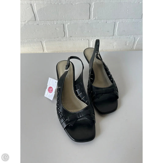 Sandals Heels Kitten By Franco Sarto In Black, Size: 7