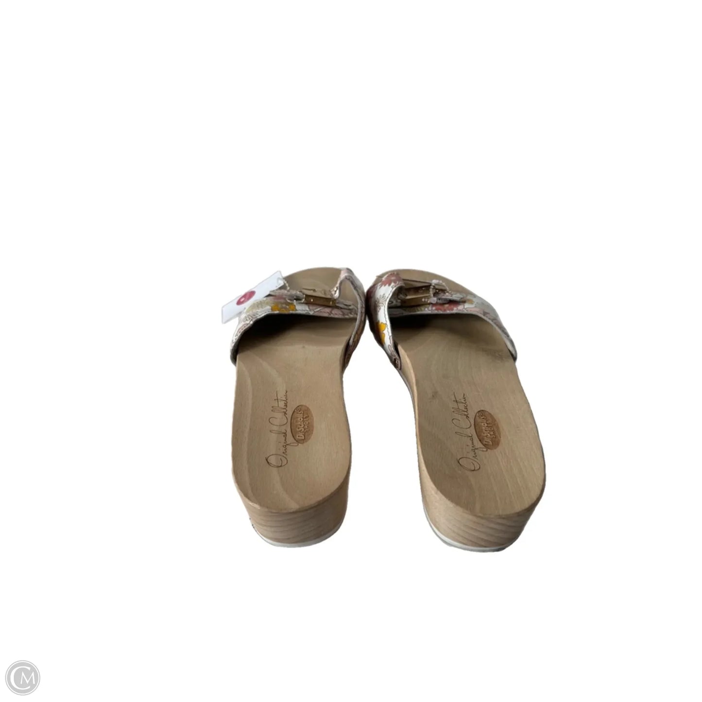 Sandals Flats By Dr Scholls In Cream & Tan, Size: 10