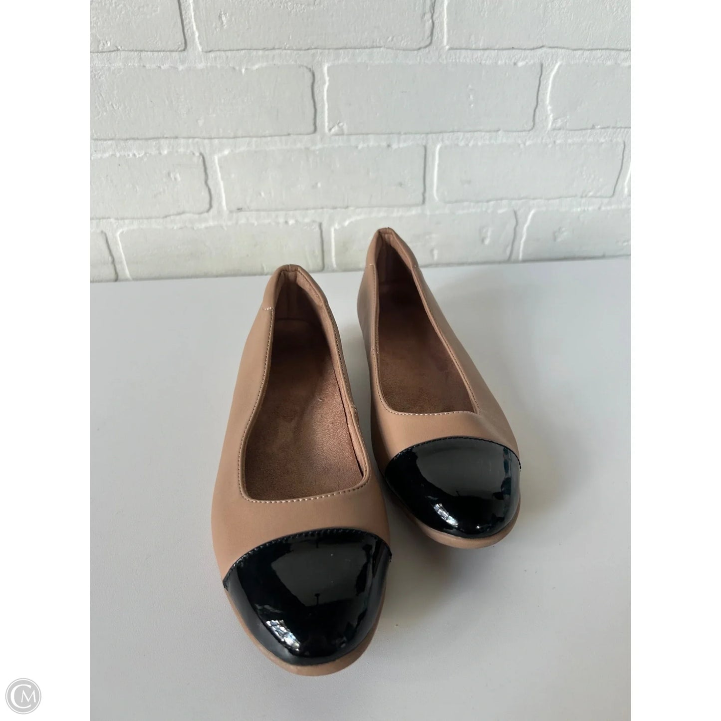 Shoes Flats By Naturalizer In Black & Tan, Size: 6.5