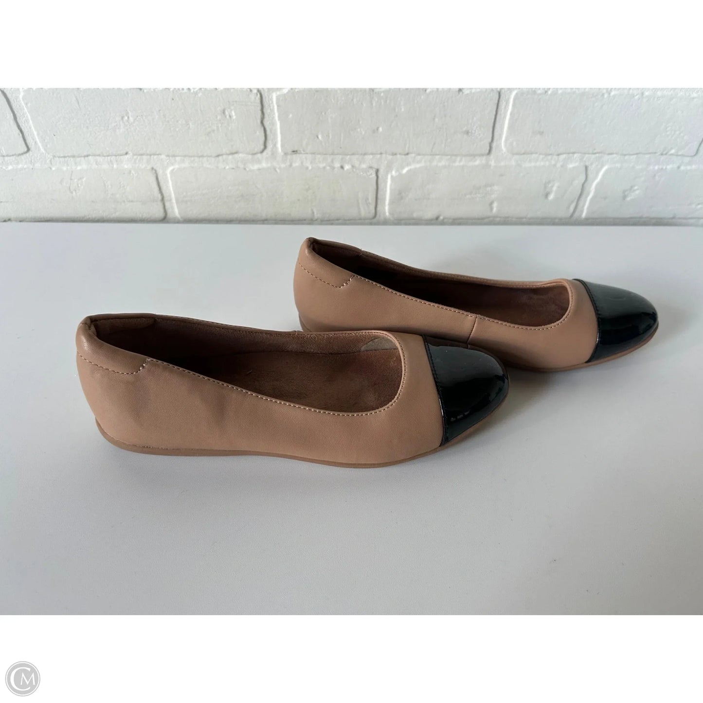 Shoes Flats By Naturalizer In Black & Tan, Size: 6.5