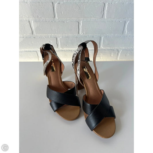 Sandals Heels Block By Halogen In Black, Size: 7.5