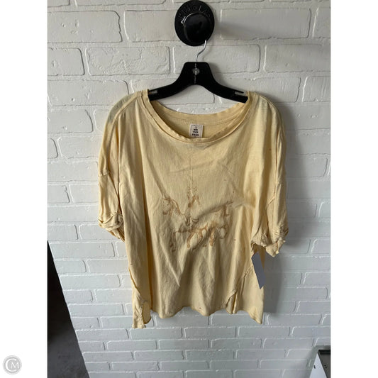 Top Short Sleeve By We The Free In Yellow, Size: Xl