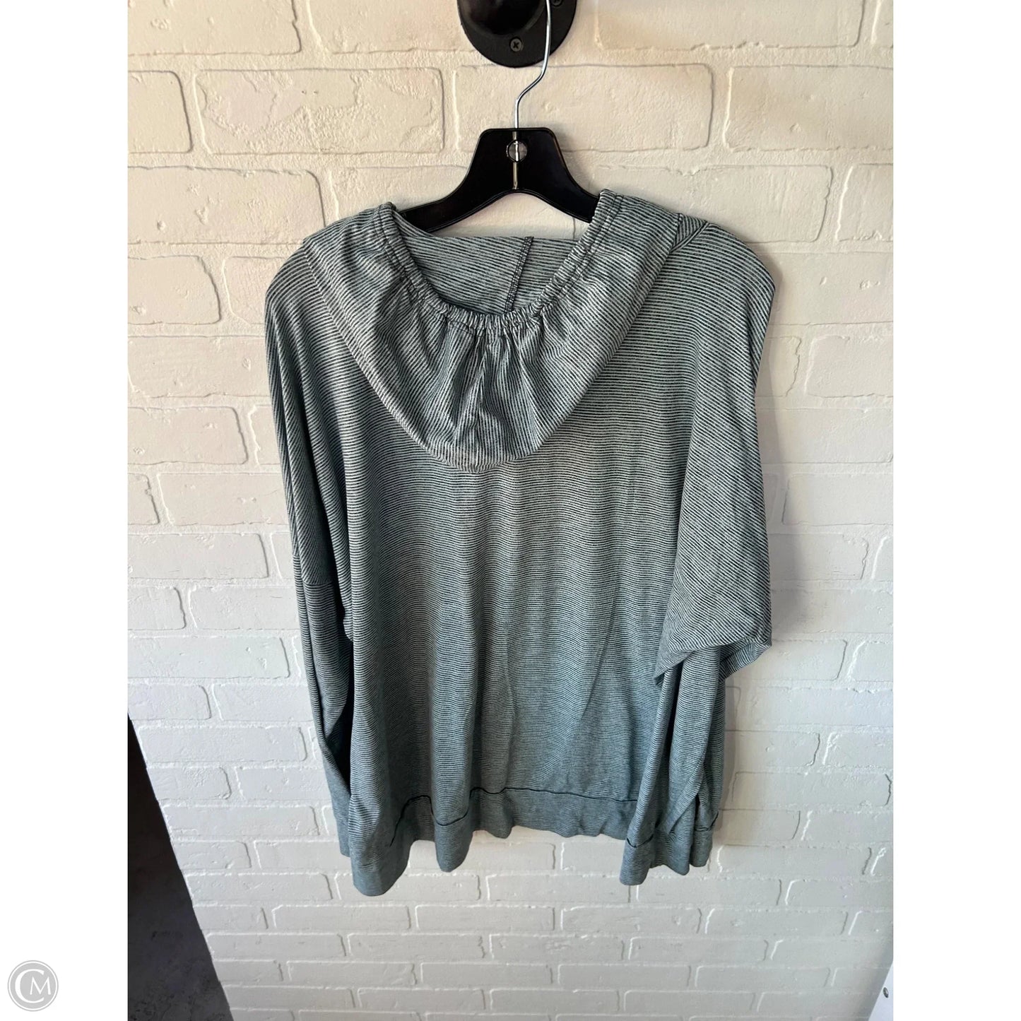 Athletic Top Long Sleeve Hoodie By Skechers In Blue, Size: Xxl